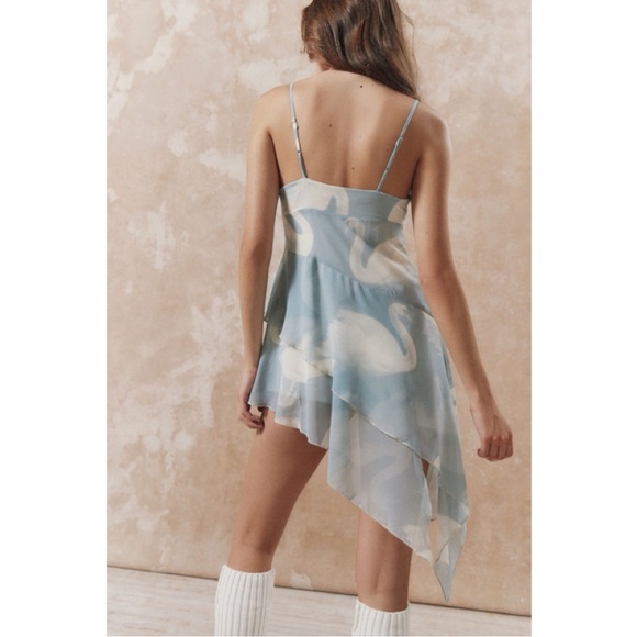 SOLD - Urban Outfitters Kimchi Blue Chiffon Asymmetrical Mini Dress - Picture 2 of 6